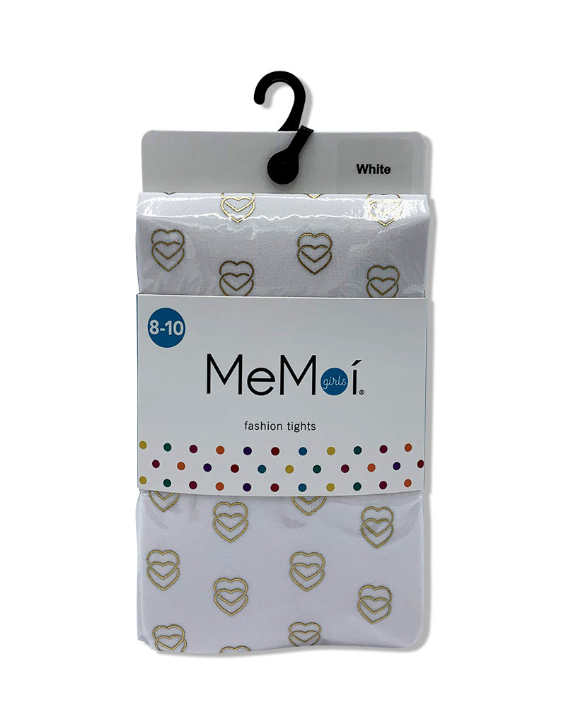 mkf-4021 Memoi 3D heart printed tights