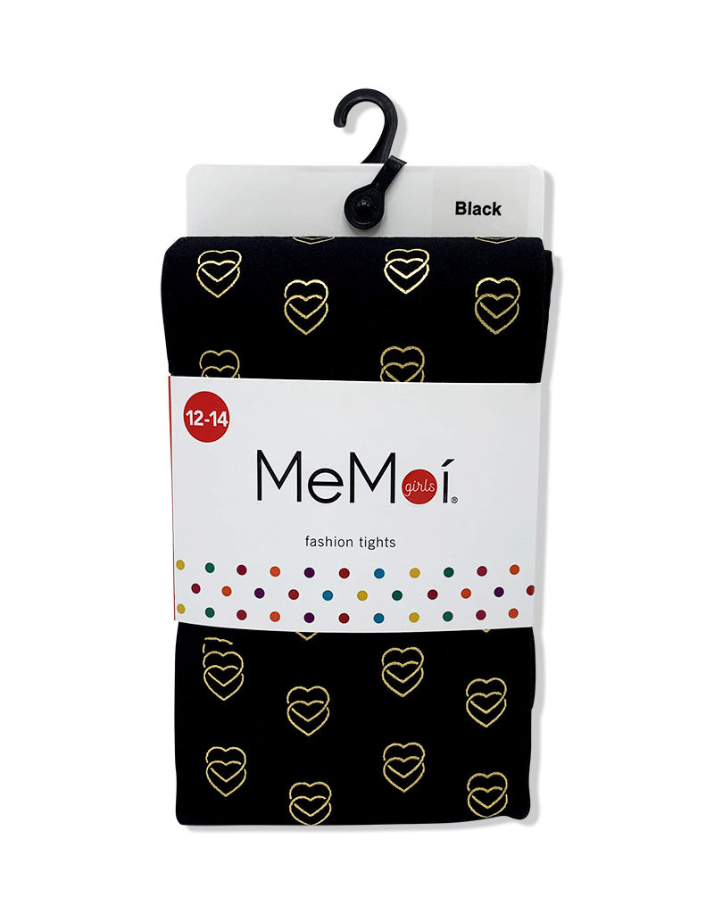 mkf-4021 Memoi 3D heart printed tights