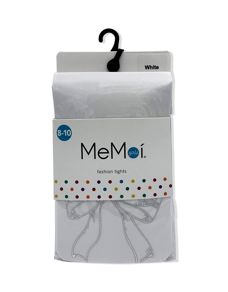 mkf-4020 Memoi bow back printed tights