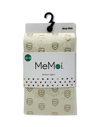 mkf-4021 Memoi 3D heart printed tights