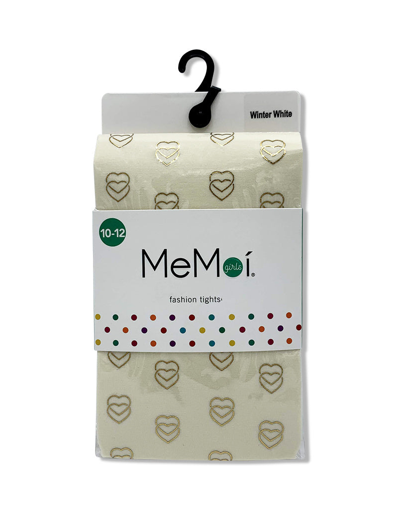 mkf-4021 Memoi 3D heart printed tights