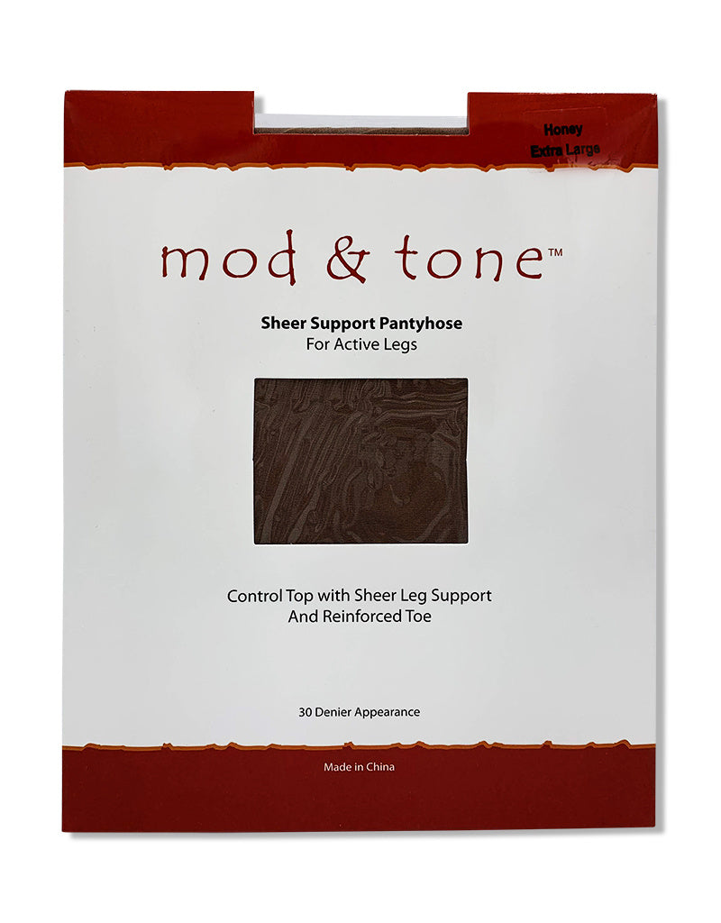 3020 mod&tone 30D sheer support ct pantyhose