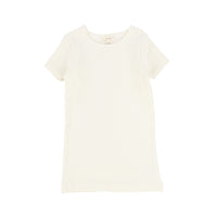 LIL LEGS SS RIBBED TEE BASIC COLORS