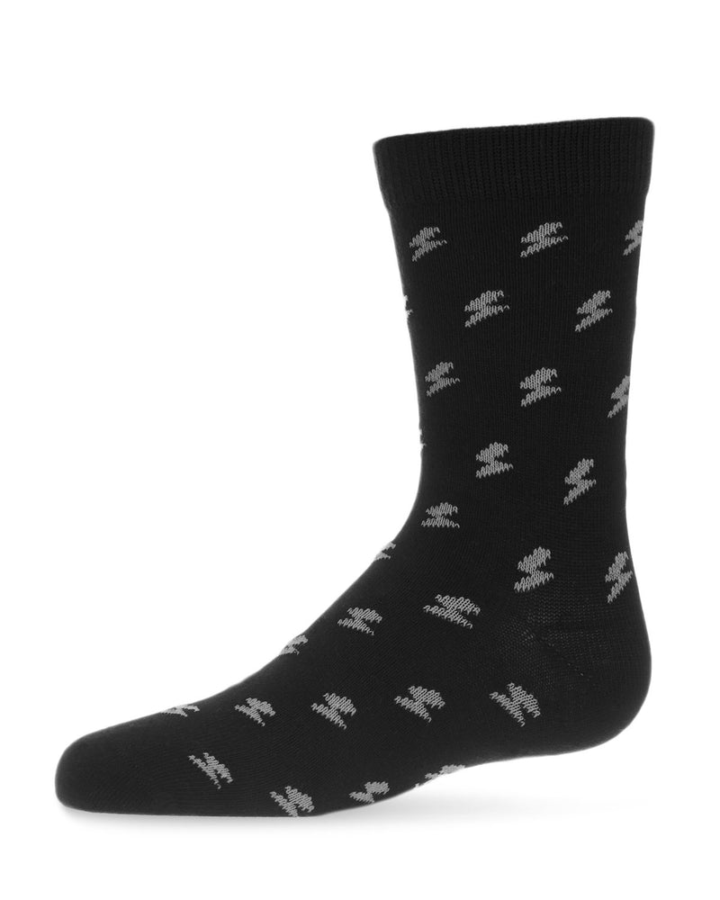 MK-156 MEMOI LIGHTNING BOLT BOYS CREW SOCK