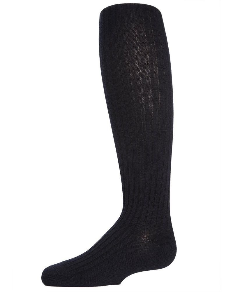MK-302 MEMOI GIRLS COTTON RIBBED SWEATER TIGHTS
