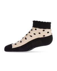 MKF-6044 MEMOI SHEER DOT ANKLET