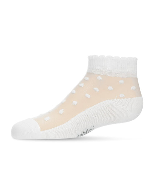 MKF-6044 MEMOI SHEER DOT ANKLET