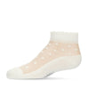 MKF-6044 MEMOI SHEER DOT ANKLET