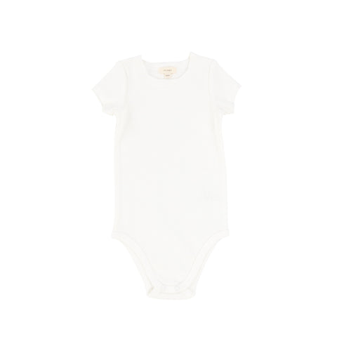 LIL LEGS SS RIBBED ONESIE BASIC COLORS