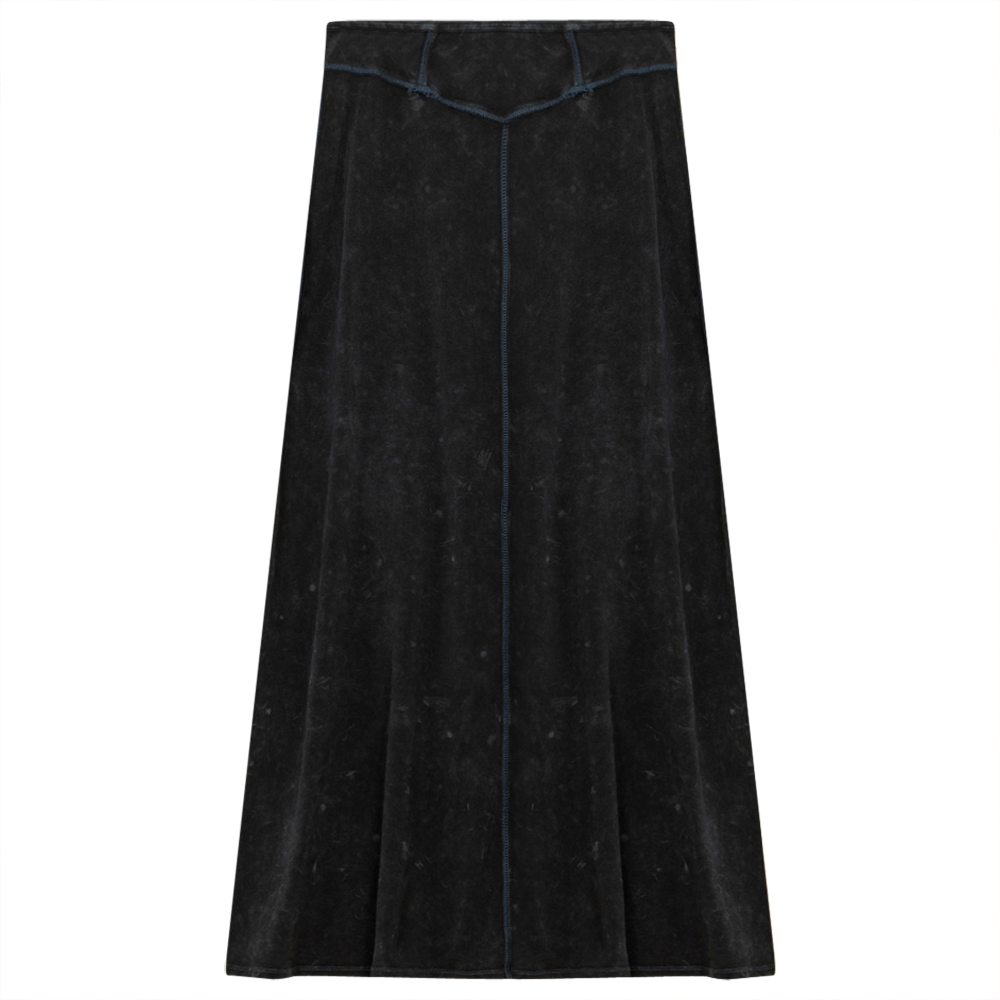 RED MYTH LADIES DENIM MAXI SKIRT SA8CM772L