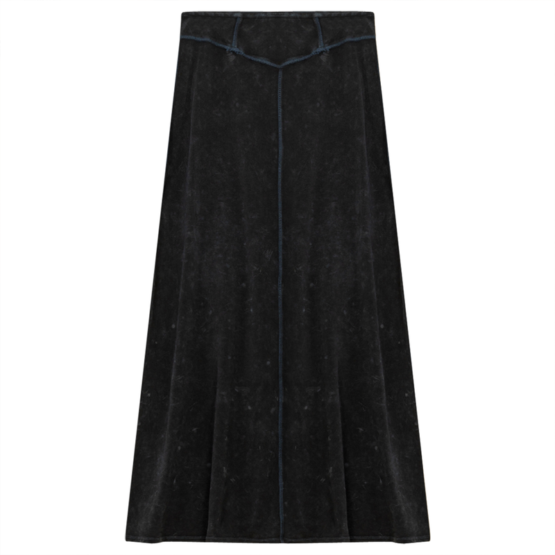 RED MYTH LADIES DENIM MAXI SKIRT SA8CM772L