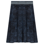 DOT LADIES RIB DENIM WASH SHORT SKIRT SA9CM209H