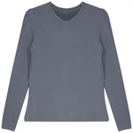 RIFF LADIES RIBBED V-NECK TEE SB1CM7490T2