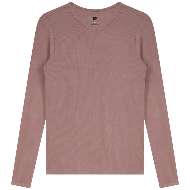 RIFF LADIES RIBBED V-NECK TEE SB1CM7490T2