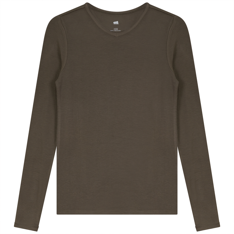 RIFF LADIES RIBBED V-NECK TEE SB1CM7490T2