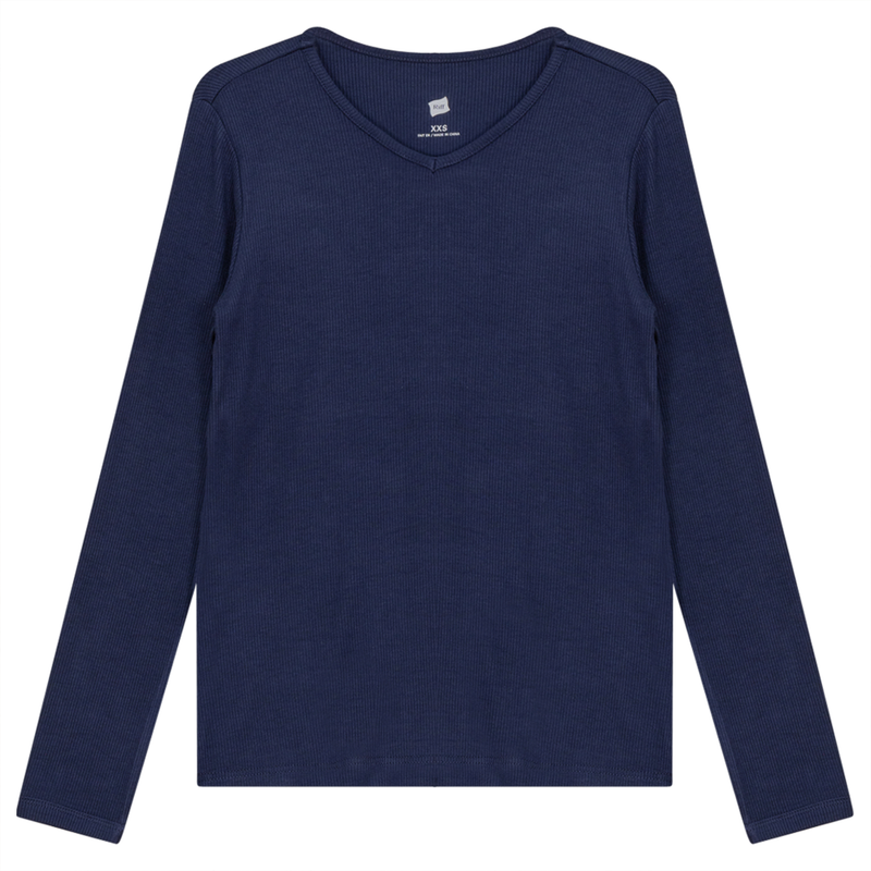 RIFF LADIES RIBBED V-NECK TEE SB1CM7490T2