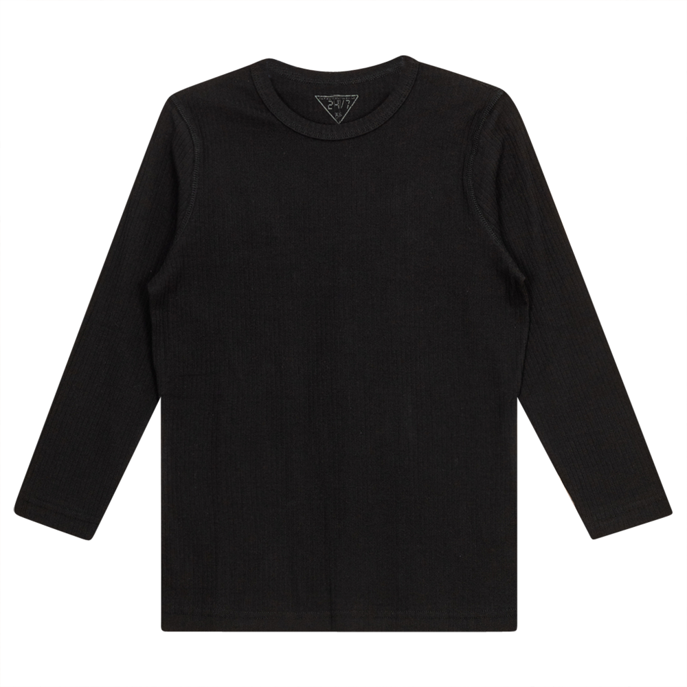 SB2CM7935T 24/7 LADIES WIDE RIB 3/4 SLEEVE TEE