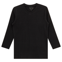 SB2CM7936T 24/7 LADIES WIDE RIB 3/4 V NECK TEE