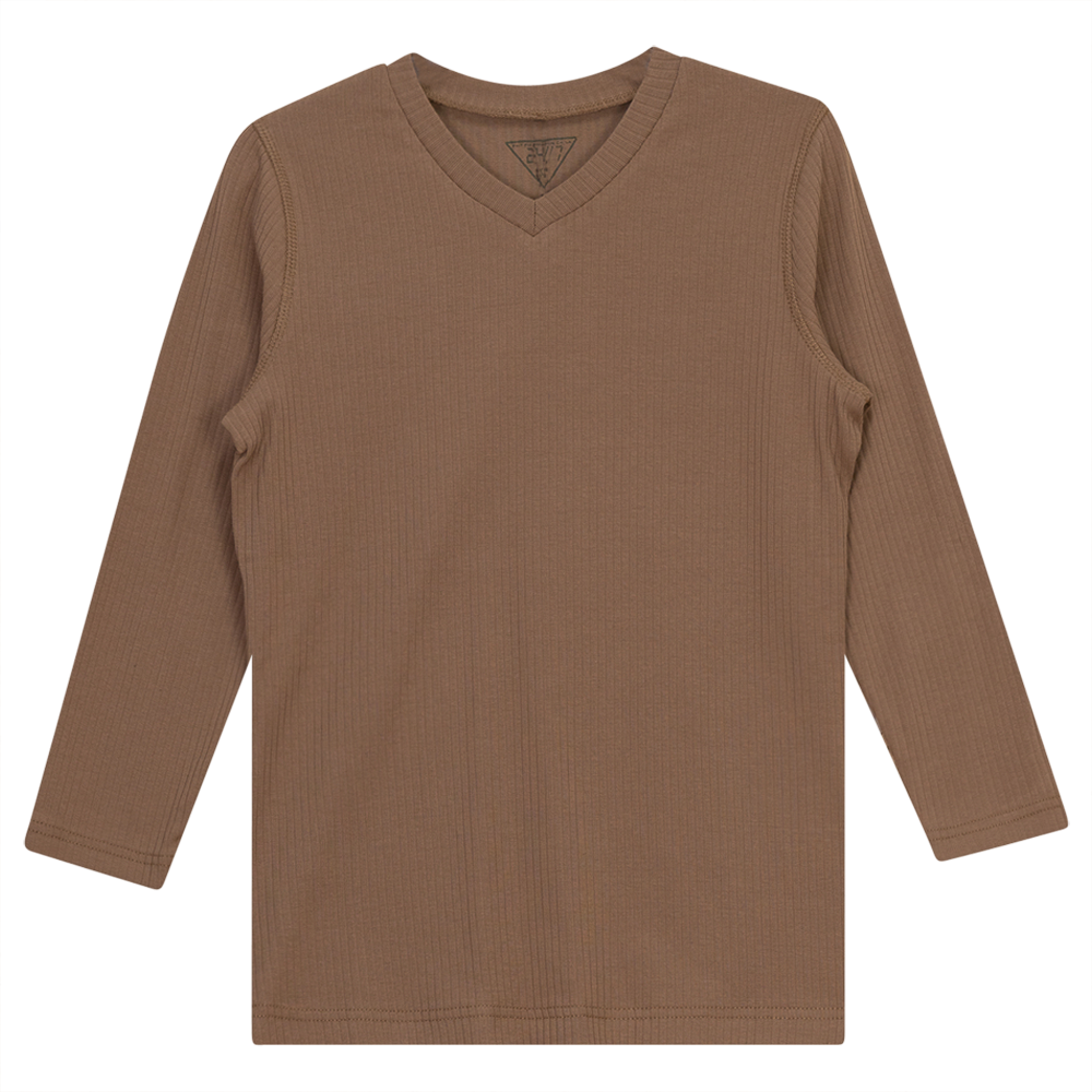 SB2CM7936T 24/7 LADIES WIDE RIB 3/4 V NECK TEE