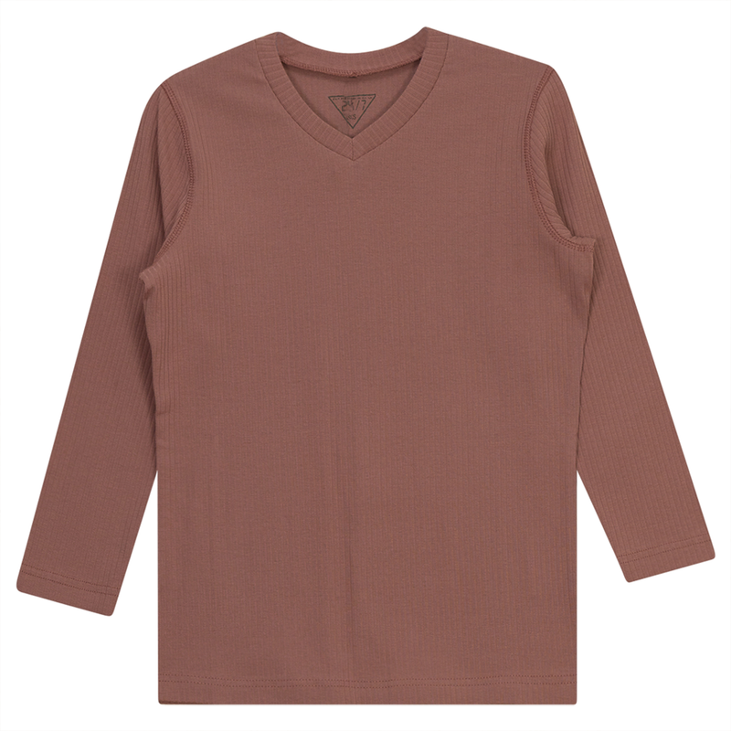 SB2CM7936T 24/7 LADIES WIDE RIB 3/4 V NECK TEE