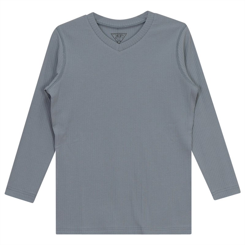 SB2CM7936T 24/7 LADIES WIDE RIB 3/4 V NECK TEE
