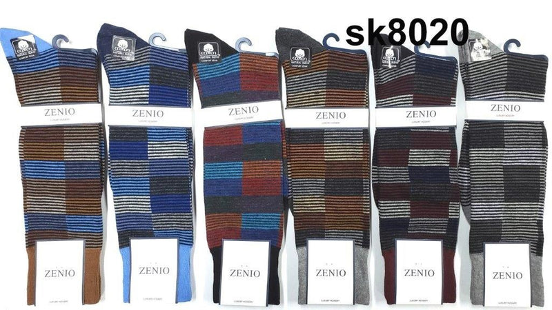 zenio men  split stripe sock  sk8020