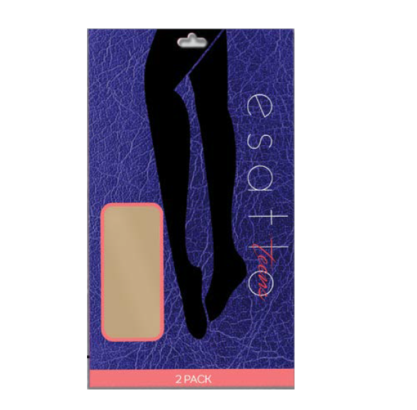 ESATTO TEENS 2pk SHEER PANTYHOSE