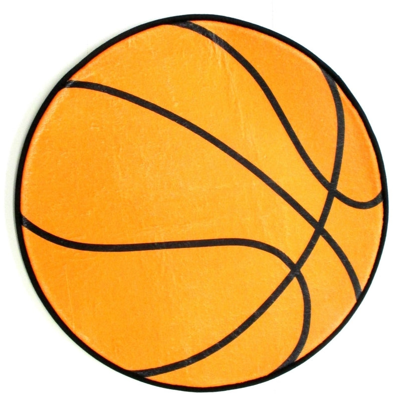 BJ762 CONFETTI ROUND BASKETBALL  RUG