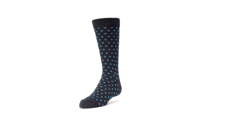 mk-128 memoi boys dots crew sock