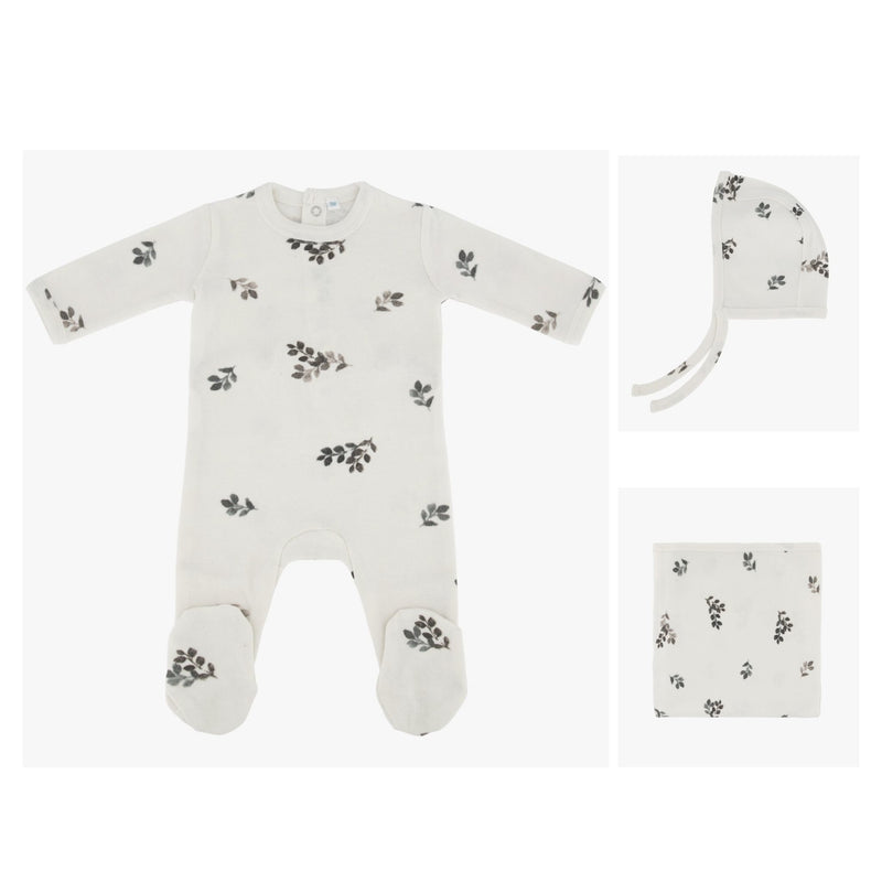 JOU JOU BOTANICAL FOOTIE 3 PC SET S26643
